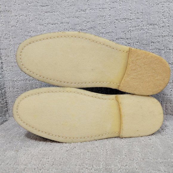 Michael Bastian Men's Size US 9 Fashion Blue Leaf Canvas Stitchout Chukka Boots. - Picture 9 of 10